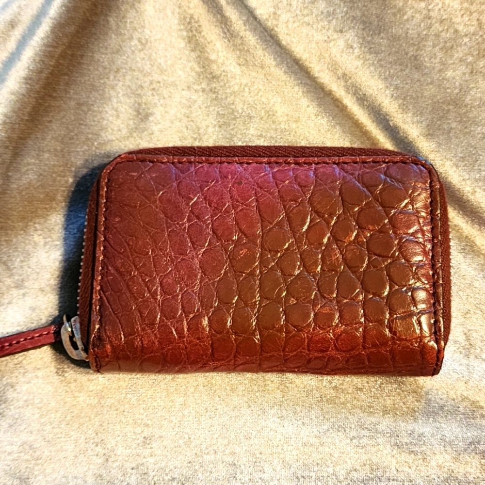 💥Authentic💥vintage GUCCI Leather Wallet In Burgundy - Picture 4 of 11